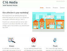 Tablet Screenshot of c16media.com